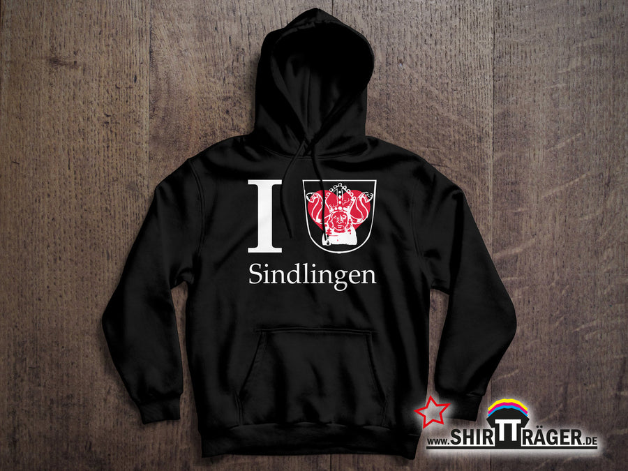 Bio Hoodie - "Sindlingen Wappen" schwarz