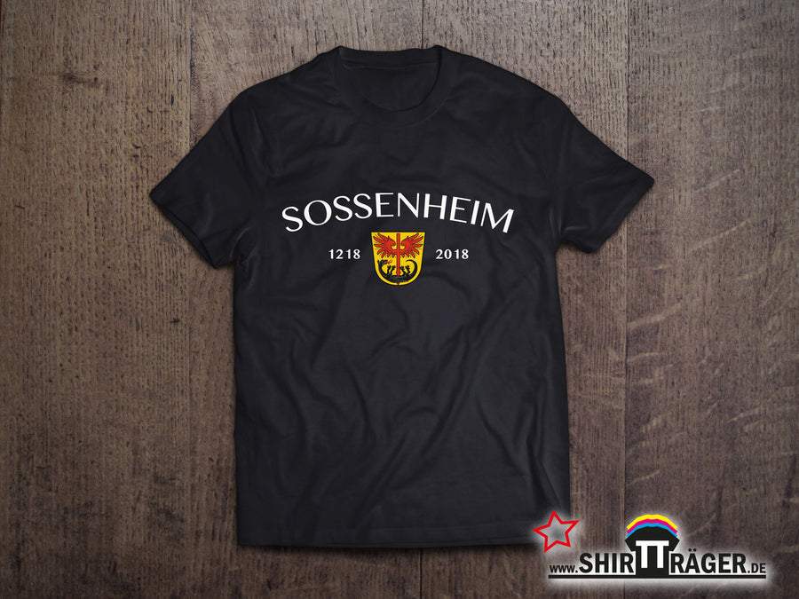 Bio Herren-T-Shirt - "Sossenheim 1218 - 2018" - schwarz