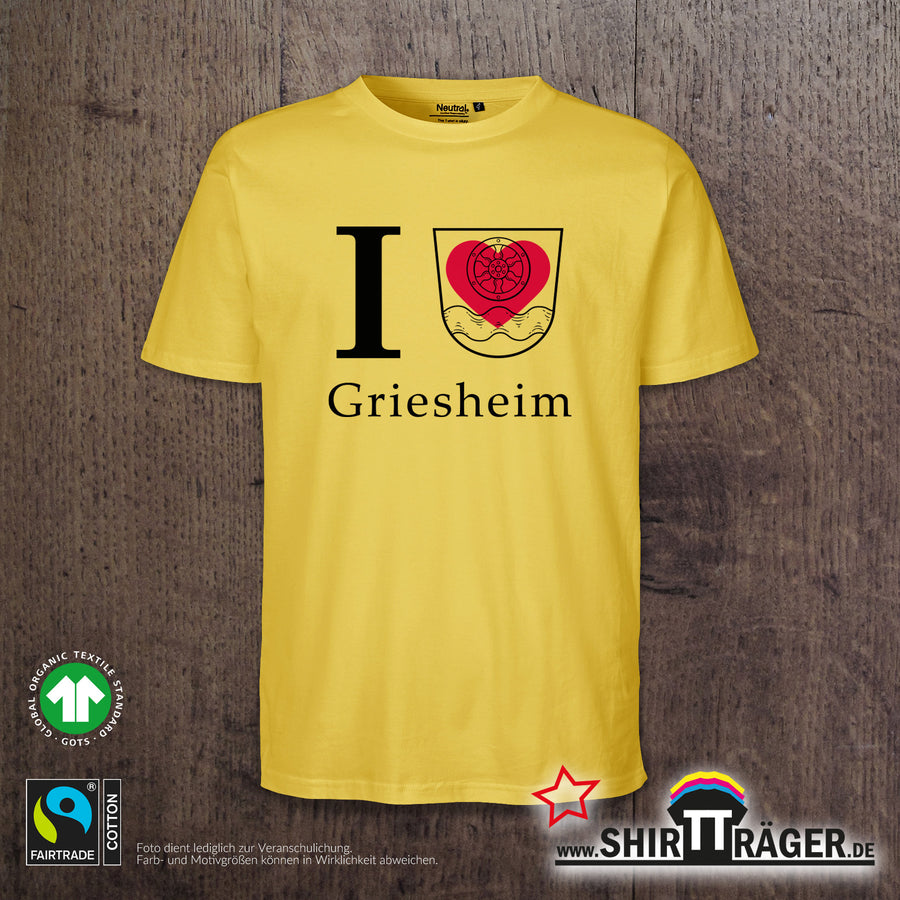 Bio Herren-T-Shirt - "Griesheim Wappen"