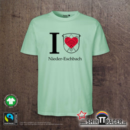 Bio Herren-T-Shirt - "Nieder-Eschbach Wappen"