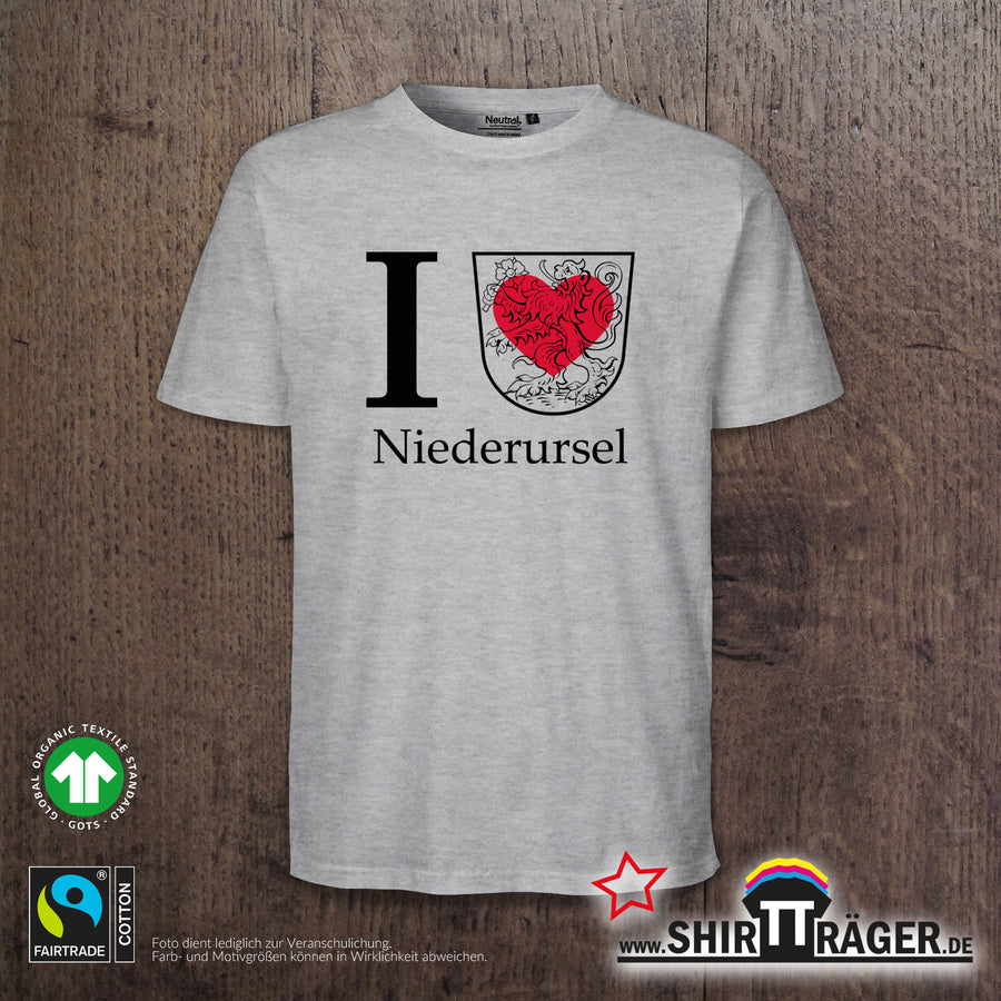 Bio Herren-T-Shirt - "Niederursel Wappen"