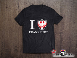 Bio Herren-T-Shirt - "I ADLER FRANKFURT" schwarz