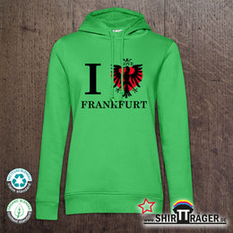 Bio Hoodie - "Adler Frankfurt", Damen