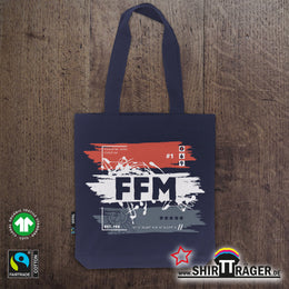 Bio-Tasche "FFM Grunge", lange Henkel