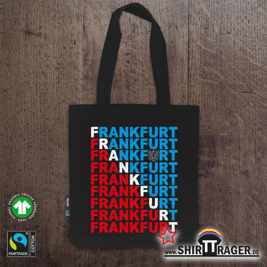 Bio-Tasche "Frankfurt Word", lange Henkel