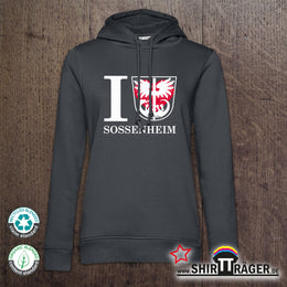 Bio Hoodie - "Sossenheim Wappen", Damen