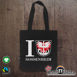 Bio-Tasche "Sossenheim Wappen", lange Henkel