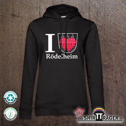 Bio Hoodie - "Rödelheim Wappen", Damen