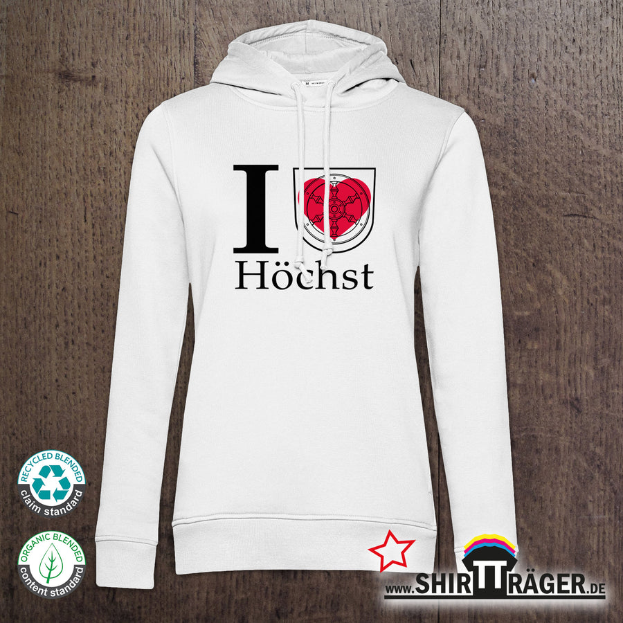 Bio Hoodie - "Höchst Wappen", Damen