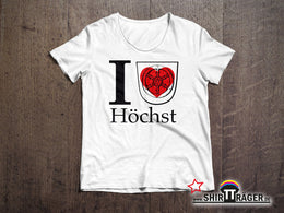 Bio Damen-T-Shirt - "Höchst Wappen" - weiss