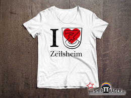 Bio Damen-T-Shirt - "Zeilsheim Wappen" - weiss