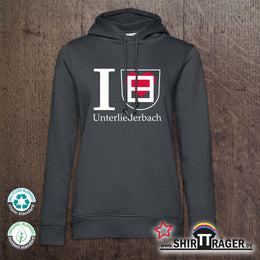 Bio Hoodie - "Unterliederbach Wappen", Damen
