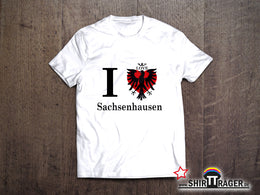 Bio Herren-T-Shirt - "I ADLER Sachsenhausen" weiss