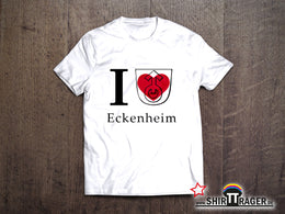 Bio Herren-T-Shirt - "Eckenheim Wappen" weiss