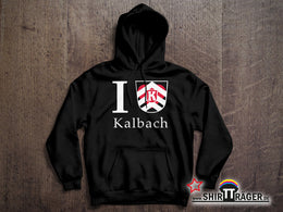 Bio Hoodie - "Kalbach Wappen" schwarz, Unisex