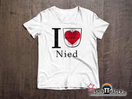 Bio Damen-T-Shirt - "Nied Wappen" - weiss