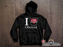 Bio Hoodie - "Oberrad Wappen" schwarz, Unisex