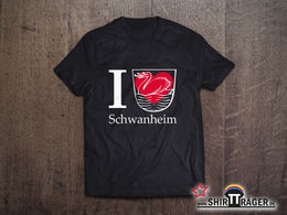 Bio Herren-T-Shirt - "Schwanheim Wappen" schwarz