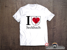 Bio Herren-T-Shirt - "Seckbach Wappen" weiss