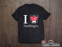 Bio Herren-T-Shirt - "Sindlingen Wappen" schwarz