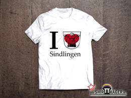 Bio Herren-T-Shirt - "Sindlingen Wappen" weiss