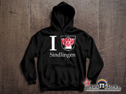 Bio Hoodie - "Sindlingen Wappen" schwarz