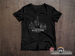 Bio Damen-T-Shirt - "Sossenheim 800 Jahre Zeichnung"