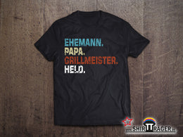 Bio Herren-T-Shirt "Grillmeister Ehemann"