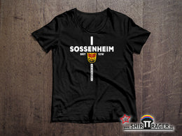 Bio Damen-T-Shirt - "New Sossenheim", schwarz