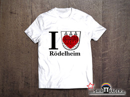 Bio Herren-T-Shirt - "Rödelheim Wappen" weiss