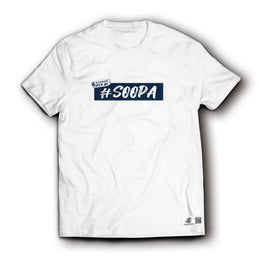 T-Shirt, Herren - "#SOOPA" weiss