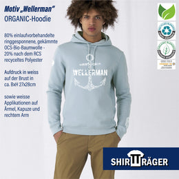 Bio Hoodie - "Wellermann", Unisex
